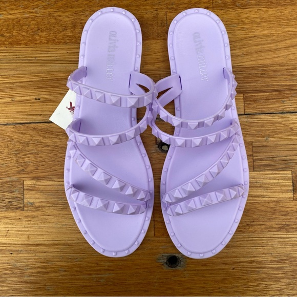 Olivia Miller Shoes - Olivia Miller Lavender Studded Sandals